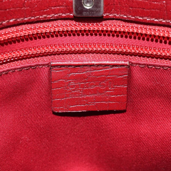 GUCCI GG Supreme Hand Bag PVC Leather Beige 117551 Auth yk17910