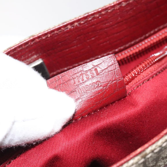 GUCCI GG Supreme Hand Bag PVC Leather Beige 117551 Auth yk17910