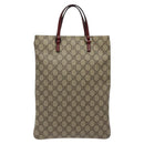 GUCCI GG Supreme Hand Bag PVC Leather Beige 117551 Auth yk17910-2