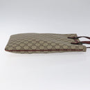 GUCCI GG Supreme Hand Bag PVC Leather Beige 117551 Auth yk17910-3