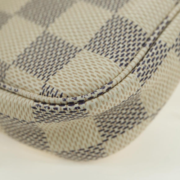 LOUIS VUITTON Damier Azur Mini Pochette Accessoires Pouch N63005 Auth yk17913