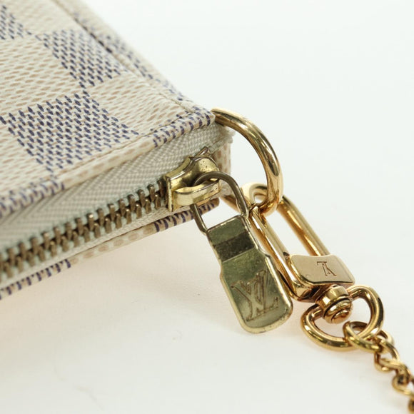 LOUIS VUITTON Damier Azur Mini Pochette Accessoires Pouch N63005 Auth yk17913