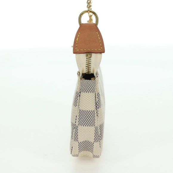 LOUIS VUITTON Damier Azur Mini Pochette Accessoires Pouch N63005 Auth yk17913