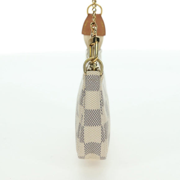 LOUIS VUITTON Damier Azur Mini Pochette Accessoires Pouch N63005 Auth yk17913