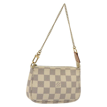 LOUIS VUITTON Damier Azur Mini Pochette Accessoires Pouch N63005 Auth yk17913AM
