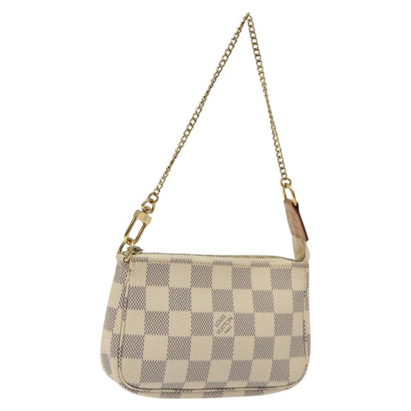 LOUIS VUITTON Damier Azur Mini Pochette Accessoires Pouch N63005 Auth yk17913AM
