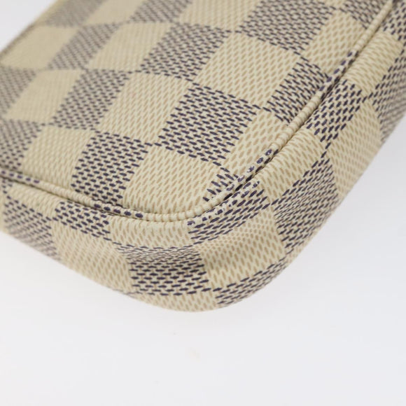 LOUIS VUITTON Damier Azur Mini Pochette Accessoires Pouch N63005 Auth yk17913AM