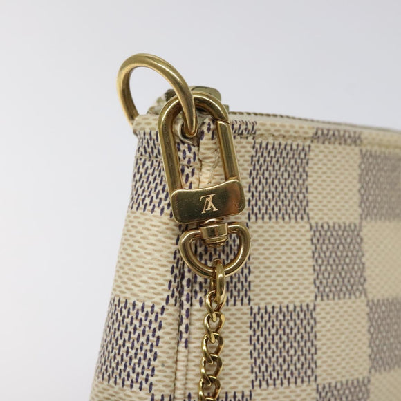 LOUIS VUITTON Damier Azur Mini Pochette Accessoires Pouch N63005 Auth yk17913AM