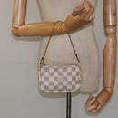 LOUIS VUITTON Damier Azur Mini Pochette Accessoires Pouch N63005 Auth yk17913AM-22