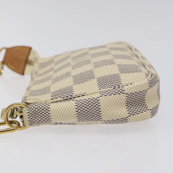LOUIS VUITTON Damier Azur Mini Pochette Accessoires Pouch N63005 Auth yk17913AM