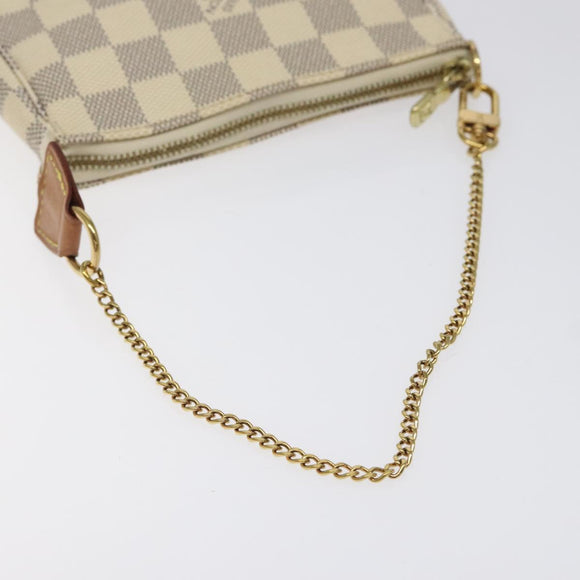 LOUIS VUITTON Damier Azur Mini Pochette Accessoires Pouch N63005 Auth yk17913AM