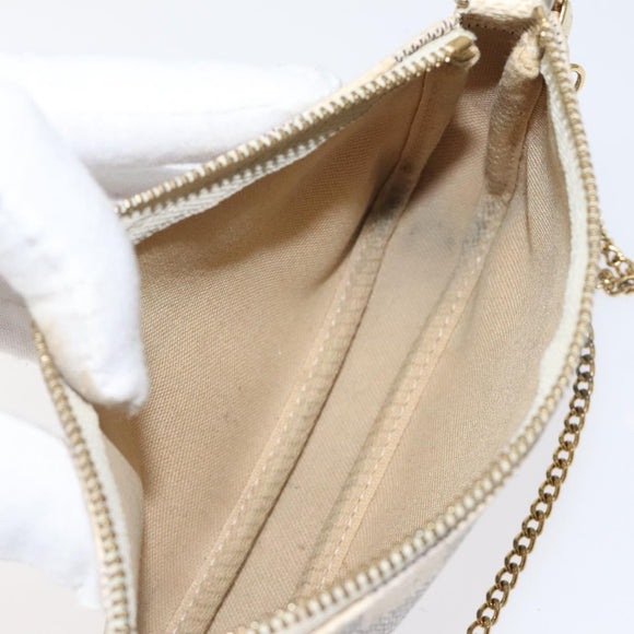 LOUIS VUITTON Damier Azur Mini Pochette Accessoires Pouch N63005 Auth yk17914