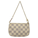 LOUIS VUITTON Damier Azur Mini Pochette Accessoires Pouch N63005 Auth yk17914-2