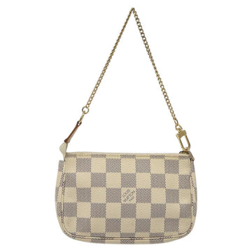 LOUIS VUITTON Damier Azur Mini Pochette Accessoires Pouch N63005 Auth yk17914 - 0