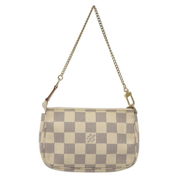 LOUIS VUITTON Damier Azur Mini Pochette Accessoires Pouch N63005 Auth yk17914
