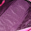 LOEWE Anagram Hand Bag Leather Pink Gold Auth yk17930-11