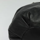 LOEWE Anagram Hand Bag Leather Black Silver Auth yk17932V-9