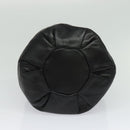 LOEWE Anagram Hand Bag Leather Black Silver Auth yk17932V-5