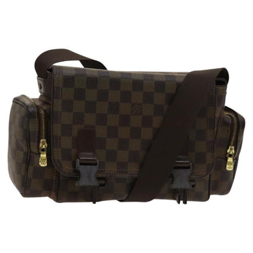 LOUIS VUITTON Damier Ebene Reporter Melville Shoulder Bag N51126 LV Auth yk17936