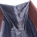 BURBERRY Nova Check Hand Bag Nylon Beige Brown Silver Auth yk17943-11