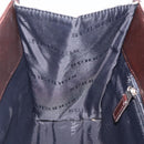 BURBERRY Nova Check Hand Bag Nylon Beige Brown Silver Auth yk17943-12