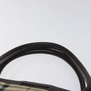 BURBERRY Nova Check Hand Bag Nylon Beige Brown Silver Auth yk17943-7