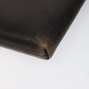 Berluti Calligraphy Clutch Bag Leather Brown Silver Auth yk17944-15