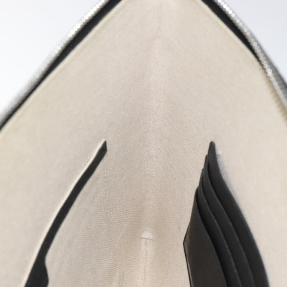 Berluti Calligraphy Clutch Bag Leather Brown Silver Auth yk17944