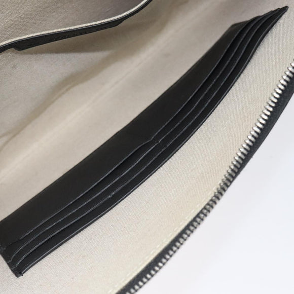 Berluti Calligraphy Clutch Bag Leather Brown Silver Auth yk17944