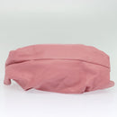 LOEWE Nappa Aire Anagram Hand Bag Leather Pink Silver Auth yk17947A-5