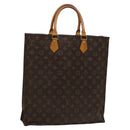 LOUIS VUITTON Monogram Sac Plat Hand Bag M51140 LV Auth yk17959-1