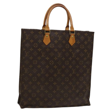 LOUIS VUITTON Monogram Sac Plat Hand Bag M51140 LV Auth yk17959