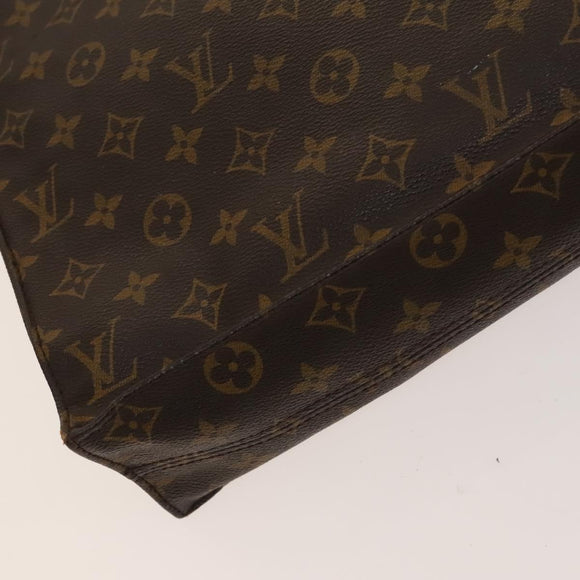 LOUIS VUITTON Monogram Sac Plat Hand Bag M51140 LV Auth yk17959