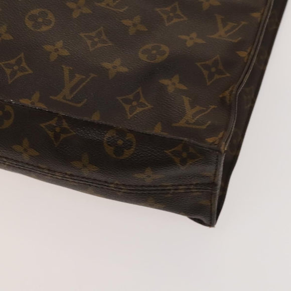 LOUIS VUITTON Monogram Sac Plat Hand Bag M51140 LV Auth yk17959