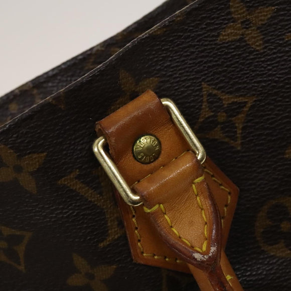 LOUIS VUITTON Monogram Sac Plat Hand Bag M51140 LV Auth yk17959