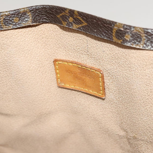 LOUIS VUITTON Monogram Sac Plat Hand Bag M51140 LV Auth yk17959