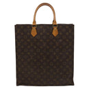LOUIS VUITTON Monogram Sac Plat Hand Bag M51140 LV Auth yk17959-13