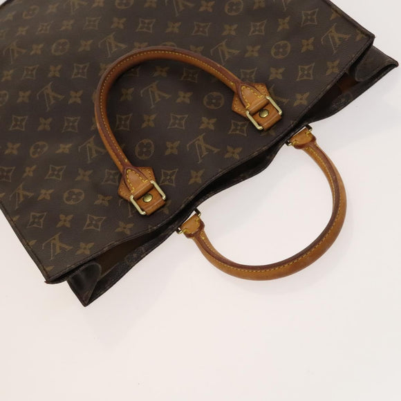 LOUIS VUITTON Monogram Sac Plat Hand Bag M51140 LV Auth yk17959