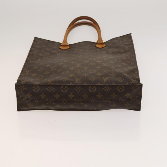 LOUIS VUITTON Monogram Sac Plat Hand Bag M51140 LV Auth yk17959
