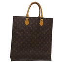 LOUIS VUITTON Monogram Sac Plat Hand Bag M51140 LV Auth yk17966-1