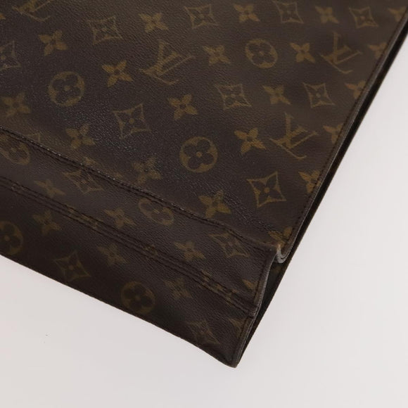 LOUIS VUITTON Monogram Sac Plat Hand Bag M51140 LV Auth yk17966
