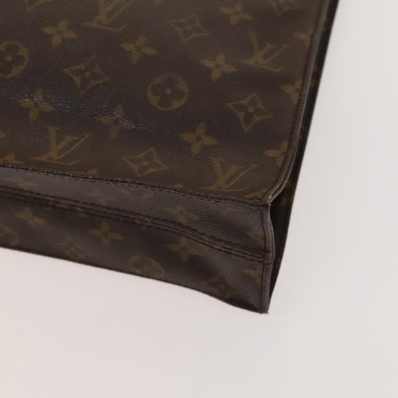 LOUIS VUITTON Monogram Sac Plat Hand Bag M51140 LV Auth yk17966
