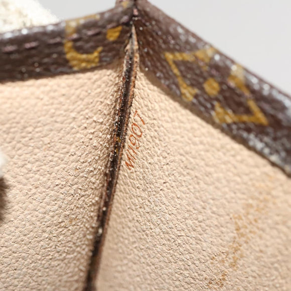 LOUIS VUITTON Monogram Sac Plat Hand Bag M51140 LV Auth yk17966