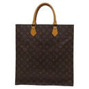 LOUIS VUITTON Monogram Sac Plat Hand Bag M51140 LV Auth yk17966-13