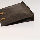 LOUIS VUITTON Monogram Sac Plat Hand Bag M51140 LV Auth yk17966-4