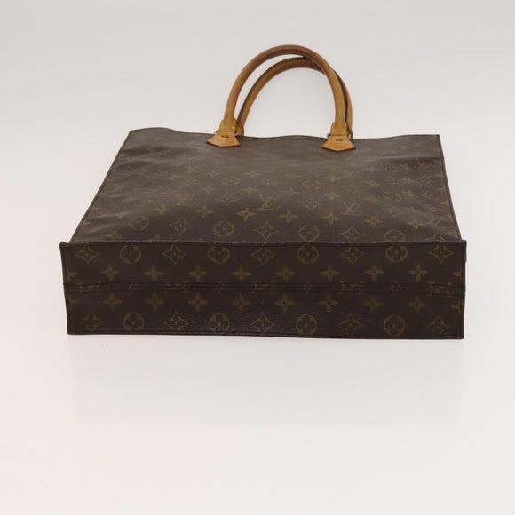 LOUIS VUITTON Monogram Sac Plat Hand Bag M51140 LV Auth yk17966