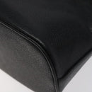 CHANEL COCO Mark Hand Bag Calf Skin Black Gold CC Auth yk17997-15