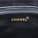 CHANEL COCO Mark Hand Bag Calf Skin Black Gold CC Auth yk17997-18