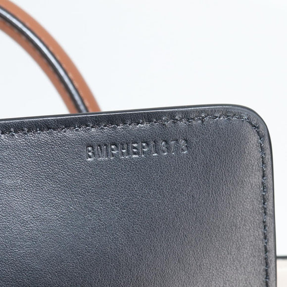 BURBERRY Nova Check Hand Bag Canvas 2way Beige Gold Auth yk18007A