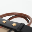 BURBERRY Nova Check Hand Bag Canvas 2way Beige Gold Auth yk18007A-8